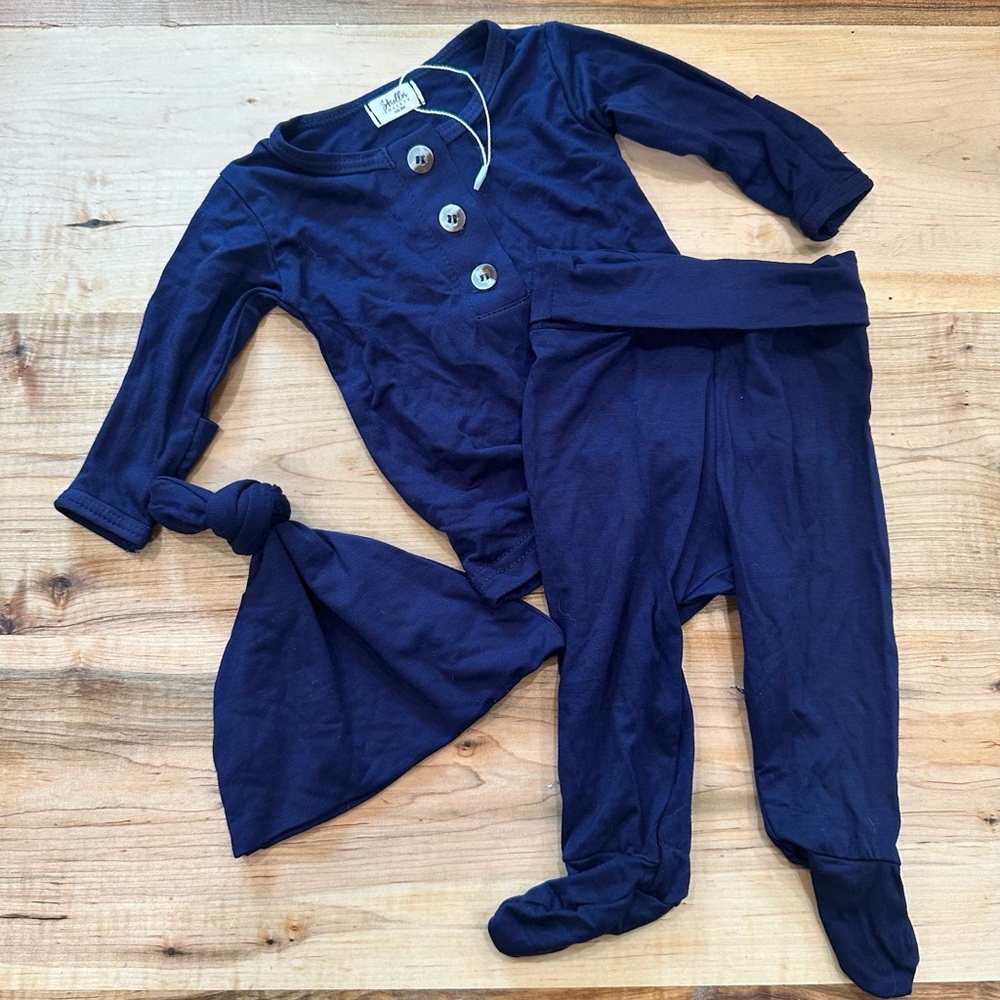 Navy Blue Newborn Set